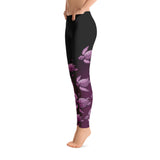 Turtle Fade Women's Leggings - Mauve/Black